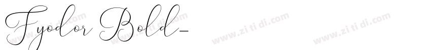 Fyodor Bold字体转换
